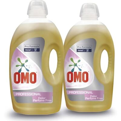 Omo Professional Parfümfrei Waschmittel Flüssig Hochwirksam gegen hartnäckige Flecken, Top-Waschmittel für optimale Reinigung für 2x100 Wäschen Omo Professional Parfümfrei Waschmittel Flüssig Hochwirksam gegen hartnäckige Flecken, Top-Waschmittel für optimale Reinigung für 2x100 Wäschen