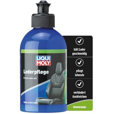 Liqui Moly Lederpflege, Art.-Nr. 1554 I 250ml Lederbalsam zur Reinigung & Aufbereitung von Echt- & Kunstleder I Glättendes Leder-Pflegemittel I Seidenmatter Glanz Liqui Moly Lederpflege, Art.-Nr. 1554 I 250ml Lederbalsam zur Reinigung & Aufbereitung von Echt- & Kunstleder I Glättendes Leder-Pflegemittel I Seidenmatter Glanz
