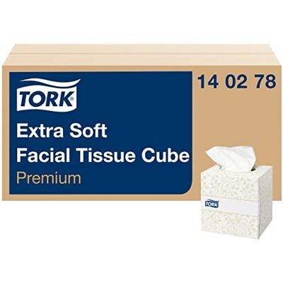 Tork 140278 extra weiche Kosmetiktücher in Premium Qualität / extra weiche Tücher in praktischem Spenderwürfel / 2-lagig, 30 Tücherboxen à 100 Tücher Tork 140278 extra weiche Kosmetiktücher in Premium Qualität / extra weiche Tücher in praktischem Spenderwürfel / 2-lagig, 30 Tücherboxen à 100 Tücher