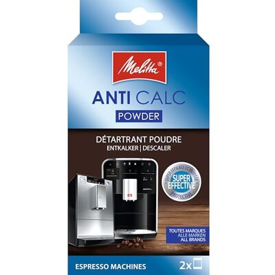 Melitta Anti Calc Entkalkungspulver (4er Pack) – Entkalker für Kaffeevollautomaten, Kaffeemaschinen & Espressomaschinen – Effektive Entfernung von Kalkablagerungen Melitta Anti Calc Entkalkungspulver (4er Pack) – Entkalker für Kaffeevollautomaten, Kaffeemaschinen & Espressomaschinen – Effektive Entfernung von Kalkablagerungen
