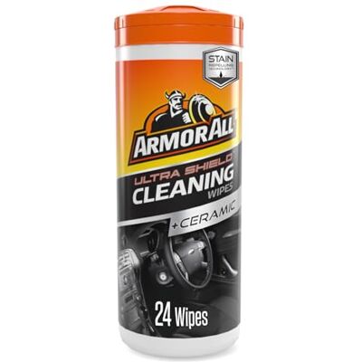 Armor All Ultra Shield Reinigungstücher Plus Keramik, Autoreinigungstücher, Innenreiniger für Autos, 24er-Dose Armor All Ultra Shield Reinigungstücher Plus Keramik, Autoreinigungstücher, Innenreiniger für Autos, 24er-Dose