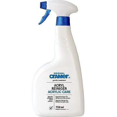 Cramer Acryl Badreiniger 750 ml gegen Kalk und Schmutz für Acryl Badewanne, Waschbecken, Dusche besonders schonender und wirkungsvoller Spezialreiniger für Küche & Bad Cramer Acryl Badreiniger 750 ml gegen Kalk und Schmutz für Acryl Badewanne, Waschbecken, Dusche besonders schonender und wirkungsvoller Spezialreiniger für Küche & Bad
