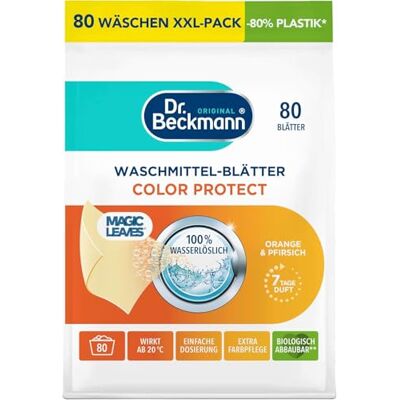 Dr. Beckmann Waschmittel-Blätter Color Protect Orange & Pfirsich Wirkt ab 20 °C 80 Blätter Dr. Beckmann Waschmittel-Blätter Color Protect Orange & Pfirsich Wirkt ab 20 °C 80 Blätter