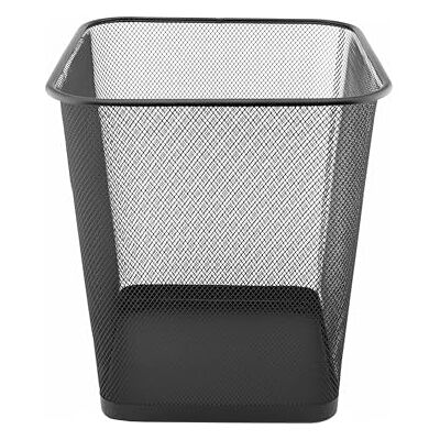 D.RECT KOMO Papierkorb Metallgitter 18 Liter Eckig Mülleimer Schreibtisch Büro Abfalleimer Schwarz D.RECT KOMO Papierkorb Metallgitter 18 Liter Eckig Mülleimer Schreibtisch Büro Abfalleimer Schwarz