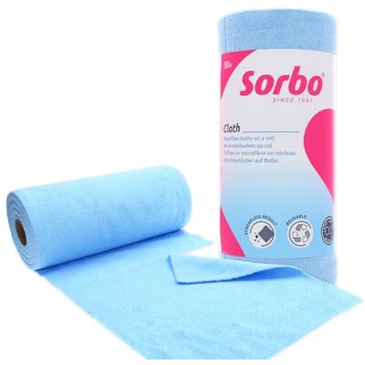 Sorbo Mikrofasertücher auf Rolle – Multifunktionale Reinigungstücher, mühelos abreißbare Putztücher, trocken und feucht verwendbar, entfernen Schmutz sowie Fett Sorbo Mikrofasertücher auf Rolle – Multifunktionale Reinigungstücher, mühelos abreißbare Putztücher, trocken und feucht verwendbar, entfernen Schmutz sowie Fett