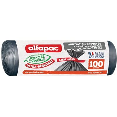 Alfapac Maxi-Gewichts-Beutel, 100 l, recycelt, groß, 2 x 10 Stück Alfapac Maxi-Gewichts-Beutel, 100 l, recycelt, groß, 2 x 10 Stück