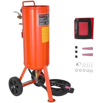 VEVOR Mobiles Sandstrahlgerät 37 L Sandstrahlanlage 2,3 m Arbeitsschlauch Sandstrahler 60–110 PSI Arbeitsdruck ideal zum Entfernen von Rost, Farbe, Flecken und das Polieren großer Flächen VEVOR Mobiles Sandstrahlgerät 37 L Sandstrahlanlage 2,3 m Arbeitsschlauch Sandstrahler 60–110 PSI Arbeitsdruck ideal zum Entfernen von Rost, Farbe, Flecken und das Polieren großer Flächen