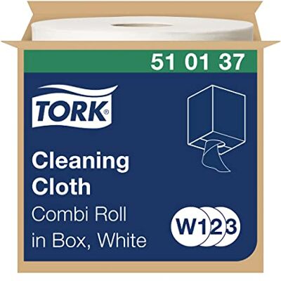 Tork Reinigungstücher Weiß W1/2/3, Wiederverwendbar, 1 × 400 Tücher, 510137 Tork Reinigungstücher Weiß W1/2/3, Wiederverwendbar, 1 × 400 Tücher, 510137