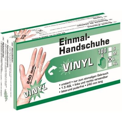 Kerbl Einmalhandschuhe Vinyl L 100 Stück im Pack Kerbl Einmalhandschuhe Vinyl L 100 Stück im Pack