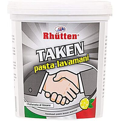 Rhütten Taken Handwaschpaste, Zitronenduft, Handseife, hartnäckige Verschmutzungen, 1 l Rhütten Taken Handwaschpaste, Zitronenduft, Handseife, hartnäckige Verschmutzungen, 1 l