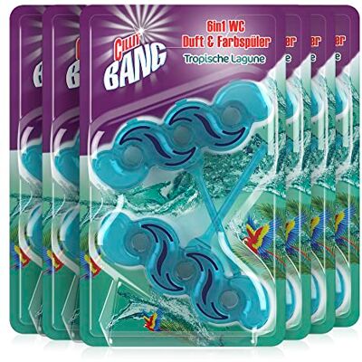 Cillit Bang WC Steine Toilette – WC-Reiniger und Duftspüler gegen Schmutz und Kalk – Tropical Lagune – 6 x 2er Pack Cillit Bang WC Steine Toilette – WC-Reiniger und Duftspüler gegen Schmutz und Kalk – Tropical Lagune – 6 x 2er Pack