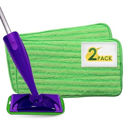 Turbo Microfiber Bodenwischer Ersatzbezug 2 Stück Mikrofaser Ersatzbezüge für 30cm Wischmopp und Sprühwischer Wischbezug Reinigungs Pads für Parkett, Laminat, Fliesen Waschbar und nachhaltig Turbo Microfiber Bodenwischer Ersatzbezug 2 Stück Mikrofaser Ersatzbezüge für 30cm Wischmopp und Sprühwischer Wischbezug Reinigungs Pads für Parkett, Laminat, Fliesen Waschbar und nachhaltig