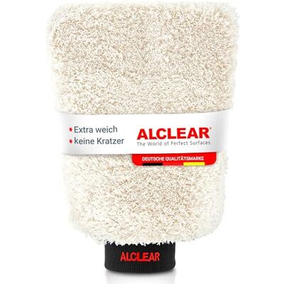 ALCLEAR 950013WH Mikrofaser Autowaschhandschuh 27x17 cm, Weiß, kratzfrei 1 Stück, extrem saugstark, hochflorig, für Lack, Glas und Felgen, auch für Motorrad ALCLEAR 950013WH Mikrofaser Autowaschhandschuh 27x17 cm, Weiß, kratzfrei 1 Stück, extrem saugstark, hochflorig, für Lack, Glas und Felgen, auch für Motorrad