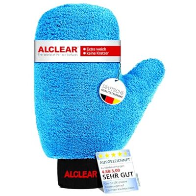 ALCLEAR 950013b Mikrofaser Felgenhandschuh 26×12 cm, saugstark, kratzfrei Handschuh zur Felgenreinigung, für Alufelgen, Radkappen und Speichen, Kfz Handwäsche & Pflege, Deutsche Qualitätsmarke ALCLEAR 950013b Mikrofaser Felgenhandschuh 26×12 cm, saugstark, kratzfrei Handschuh zur Felgenreinigung, für Alufelgen, Radkappen und Speichen, Kfz Handwäsche & Pflege, Deutsche Qualitätsmarke