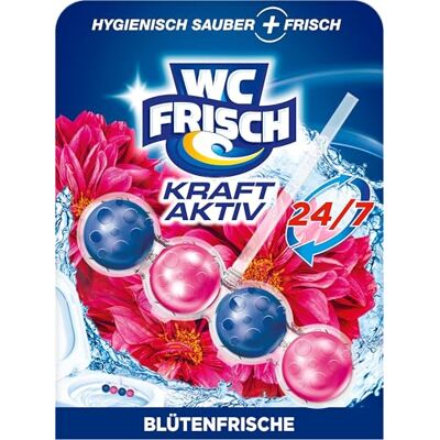 WC-Frisch WC Frisch Kraft Aktiv Duftspüler Blüten-Frische (10er Pack), WC-Reiniger für Reinigung bei jeder Spülung, Duftsteine für langanhaltend frischen Duft, + 50 Prozent Anti-Kalk Effekt* WC-Frisch WC Frisch Kraft Aktiv Duftspüler Blüten-Frische (10er Pack), WC-Reiniger für Reinigung bei jeder Spülung, Duftsteine für langanhaltend frischen Duft, + 50 Prozent Anti-Kalk Effekt*
