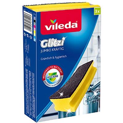 Vileda - Glitzi Jumbo - 3er-Pack - Antibac - Schleifschwamm Vileda - Glitzi Jumbo - 3er-Pack - Antibac - Schleifschwamm