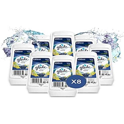 Glade (Brise) Duftgel Lufterfrischer, für Frische in allen Räumen sowie Schränken, bis zu 30 Tage Duft, Ocean Adventure, 8er Pack, 8x150 g Glade (Brise) Duftgel Lufterfrischer, für Frische in allen Räumen sowie Schränken, bis zu 30 Tage Duft, Ocean Adventure, 8er Pack, 8x150 g