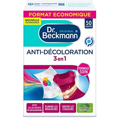 Dr. Beckmann – Anti-Fading 3-in-1 – Blatt Ultimativer Schutz Tücher – 50 Tücher, parfümfrei Dr. Beckmann – Anti-Fading 3-in-1 – Blatt Ultimativer Schutz Tücher – 50 Tücher, parfümfrei