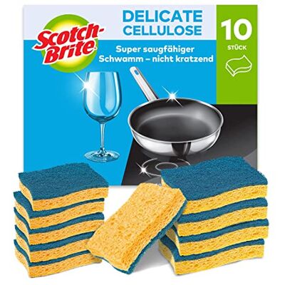 Scotch-Brite Zarte Cellulose Reinigungsschwamm - 10 Stück Scotch-Brite Zarte Cellulose Reinigungsschwamm - 10 Stück