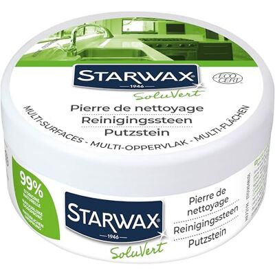 STARWAX Soluvert – Putzstein Multi-Flächen – Kraftvolles Allzweck-Reinigungsmittel für Küche, Bad und Haushalt – Mit allergenfreiem Duft – 375 g STARWAX Soluvert – Putzstein Multi-Flächen – Kraftvolles Allzweck-Reinigungsmittel für Küche, Bad und Haushalt – Mit allergenfreiem Duft – 375 g
