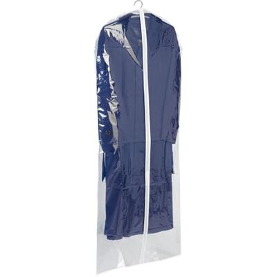 WENKO Kleidersack Transparent 150 x 60 cm Durchgehender Reißverschluss, abwaschbar Transparent WENKO Kleidersack Transparent 150 x 60 cm Durchgehender Reißverschluss, abwaschbar Transparent