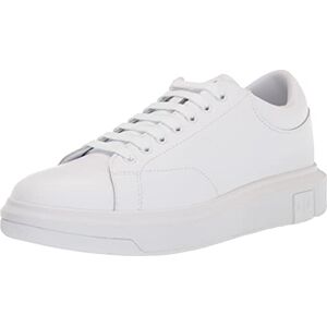 Giorgio Armani Herren Men's, Basic, Back Extended Logo, Optic White Sneaker, OP.White, 43 EU Giorgio Armani Herren Men's, Basic, Back Extended Logo, Optic White Sneaker, OP.White, 43 EU