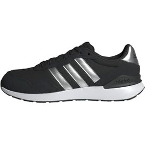 Adidas Damen Run 60S 4.0 Shoes, Core Black/Silver Metallic/Cloud White, 43 1/3 EU Adidas Damen Run 60S 4.0 Shoes, Core Black/Silver Metallic/Cloud White, 43 1/3 EU