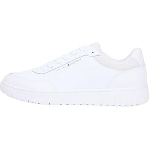 Tommy Hilfiger Herren Court Sneaker Lite Block zum Schnüren, Weiß (White), 41 Tommy Hilfiger Herren Court Sneaker Lite Block zum Schnüren, Weiß (White), 41