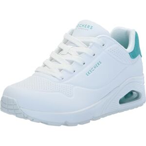 Skechers Damen Uno Pop Back Sneakers, White Durabuck Mint Suede Trim, 38 EU Skechers Damen Uno Pop Back Sneakers, White Durabuck Mint Suede Trim, 38 EU