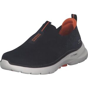 Skechers Herren Go Walk 6 Sneaker, Navy And Orange Textile, 45 EU Skechers Herren Go Walk 6 Sneaker, Navy And Orange Textile, 45 EU