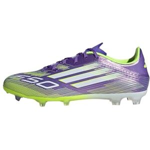Adidas Unisex F50 League Firm Ground Football Boots, Purple Rush/Cloud White/Lucid Lemon, 47 1/3 EU Adidas Unisex F50 League Firm Ground Football Boots, Purple Rush/Cloud White/Lucid Lemon, 47 1/3 EU