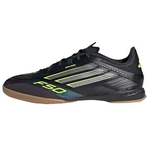 Adidas Unisex F50 League Indoor Football Boots, Core Black/Iron Metallic/Lucid Lemon, 46 EU Adidas Unisex F50 League Indoor Football Boots, Core Black/Iron Metallic/Lucid Lemon, 46 EU