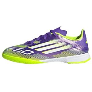 Adidas Unisex Kinder F50 League Indoor Football Boots Kids, Purple Rush/Cloud White/Lucid Lemon, 30 1/2 EU Adidas Unisex Kinder F50 League Indoor Football Boots Kids, Purple Rush/Cloud White/Lucid Lemon, 30 1/2 EU