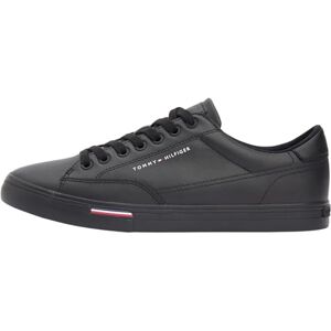 Tommy Hilfiger Herren Vulcanized Sneaker Long Lace Low Top, Schwarz (Black), 43 Tommy Hilfiger Herren Vulcanized Sneaker Long Lace Low Top, Schwarz (Black), 43