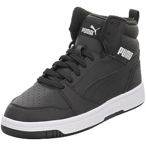 Puma Unisex Kinder Rebound V6 Mid Wtr Jr Sneaker, Shadow Gray Black White, 39 EU Puma Unisex Kinder Rebound V6 Mid Wtr Jr Sneaker, Shadow Gray Black White, 39 EU
