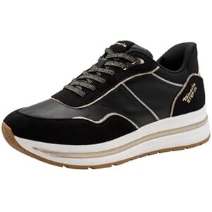 Tamaris Damen Sneaker Low, schwarz, 38 EU Tamaris Damen Sneaker Low, schwarz, 38 EU