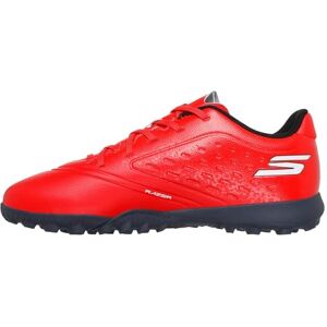 Skechers Razor 1.5 Jr Youth TF Turf Fußballschuhe, leichte Turnschuhe für Kinder, roter Synthetik/schwarzer Rand, Größe 36 Skechers Razor 1.5 Jr Youth TF Turf Fußballschuhe, leichte Turnschuhe für Kinder, roter Synthetik/schwarzer Rand, Größe 36