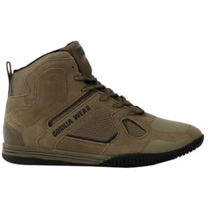 Gorilla Wear Bodybuilding Fitness Schuh Troy High Tops Armeegrün Sport Freizeit Alltag Training Workout Schnürsenkel mit Logo Bequem Extra Starker Halt für Herren, 46 Gorilla Wear Bodybuilding Fitness Schuh Troy High Tops Armeegrün Sport Freizeit Alltag Training Workout Schnürsenkel mit Logo Bequem Extra Starker Halt für Herren, 46