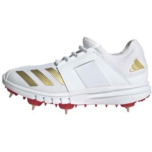 Adidas Jungen Howzat Spike Junior Cricket-Schuhe, FTWR White/Gold met./Pure Ruby Adidas Jungen Howzat Spike Junior Cricket-Schuhe, FTWR White/Gold met./Pure Ruby