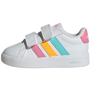 Adidas Unisex Baby Grand Court 3.0 Shoes Infants, FTWR White/Bliss pink/Lucid Tangerine, 22 EU Adidas Unisex Baby Grand Court 3.0 Shoes Infants, FTWR White/Bliss pink/Lucid Tangerine, 22 EU