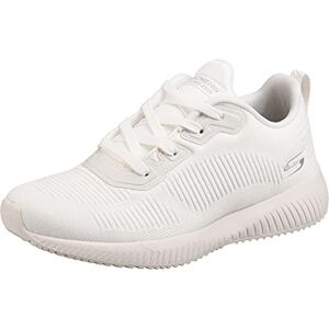 Skechers Damen Bobs Squad Tough Talk Sneaker, White Engineered Knit, 38 EU Skechers Damen Bobs Squad Tough Talk Sneaker, White Engineered Knit, 38 EU