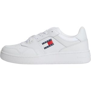 Tommy Jeans Damen Basketball Sneaker mit Logo, Weiß (White), 40 Tommy Jeans Damen Basketball Sneaker mit Logo, Weiß (White), 40