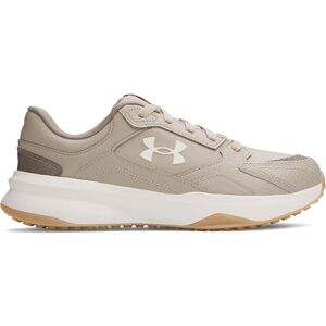 Under Armour Herren Edge Leder, Sportschuhe für Indoor und Outdoor, atmungsaktive Trainingsschuhe mit gepolsterter Sohle, stylischer Fitnessschuh mit Leder,Timberwolf Taupe / White / Summit White,43 Under Armour Herren Edge Leder, Sportschuhe für Indoor und Outdoor, atmungsaktive Trainingsschuhe mit gepolsterter Sohle, stylischer Fitnessschuh mit Leder,Timberwolf Taupe / White / Summit White,43