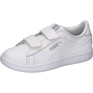 Puma Unisex Kinder Smash 3.0 L V Ps Sneaker, White Cool Light Gray, 34 EU Puma Unisex Kinder Smash 3.0 L V Ps Sneaker, White Cool Light Gray, 34 EU