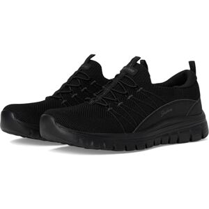 Skechers Damen, Black Knit Duraleather, 41 EU Skechers Damen, Black Knit Duraleather, 41 EU