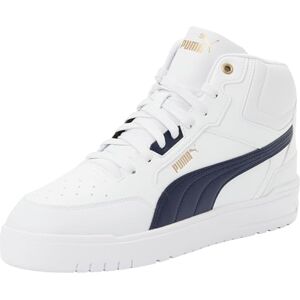 Puma Unisex Shuffle Downtown MidSneaker, White Navy Gold, 43 EU Puma Unisex Shuffle Downtown MidSneaker, White Navy Gold, 43 EU