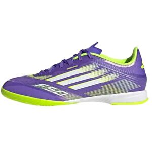 Adidas Unisex F50 League Indoor Football Boots, Purple Rush/Cloud White/Lucid Lemon, 47 1/3 EU Adidas Unisex F50 League Indoor Football Boots, Purple Rush/Cloud White/Lucid Lemon, 47 1/3 EU