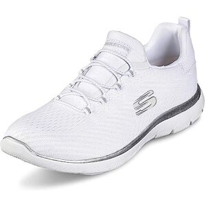 Skechers Damen Summits Fast Attraction Turnschuhe, White Mesh / Silver Trim, 35 EU Skechers Damen Summits Fast Attraction Turnschuhe, White Mesh / Silver Trim, 35 EU