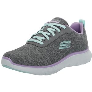 Skechers Damen Flex Appeal 5.0 Low-Top-Sneaker, Grey Mesh/Blue & Pink Trim, 38.5 EU Skechers Damen Flex Appeal 5.0 Low-Top-Sneaker, Grey Mesh/Blue & Pink Trim, 38.5 EU