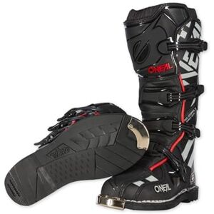 O'NEAL Motocross Stiefel TRIBUTE Boot SQUADRON V.21 I MX Enduro I Ergonomische Motorradschuhe Herren & Damen mit Metall Sohlenschutz I Schwarz/Grau I Größe 44/10,5 O'NEAL Motocross Stiefel TRIBUTE Boot SQUADRON V.21 I MX Enduro I Ergonomische Motorradschuhe Herren & Damen mit Metall Sohlenschutz I Schwarz/Grau I Größe 44/10,5